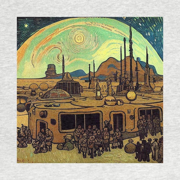 Starry Night in Mos Eisley Tatooine by Grassroots Green